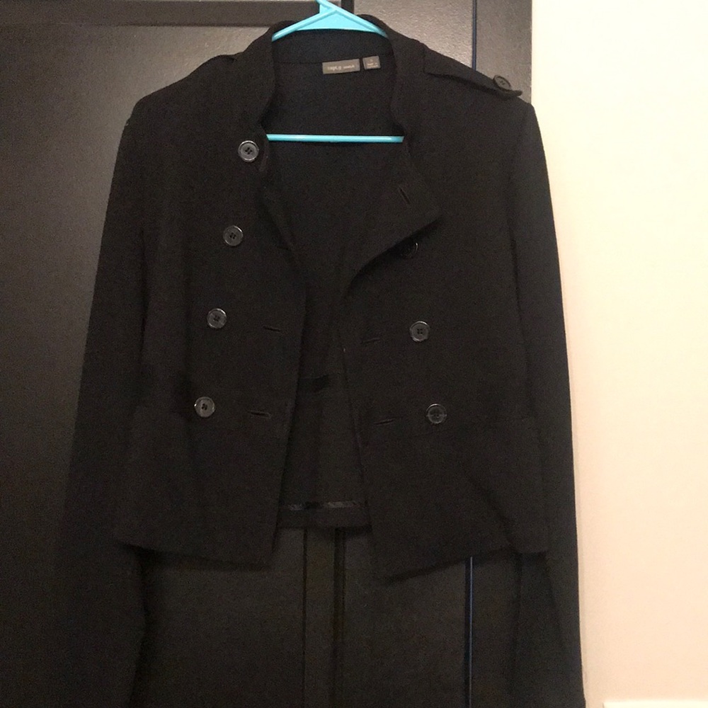 Black military coat